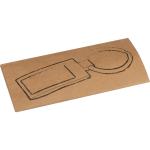 Metall Schlüsselanhänger, rechteckig Grau