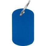 Key ring metal plate Aztec blue