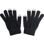 Handschuhe aus Acryl mit  Touch-Spitzen Schwarz