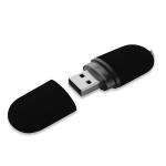 USB Stick Oval Schwarz | 128 MB