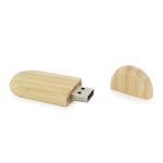 USB Stick Holz Oval Bambus | 128 MB