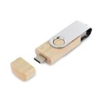 USB Stick Holz Fusion Typ C 2.0 128 MB