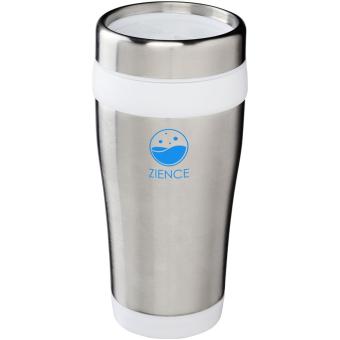 Elwood 410 ml insulated tumbler White/silver