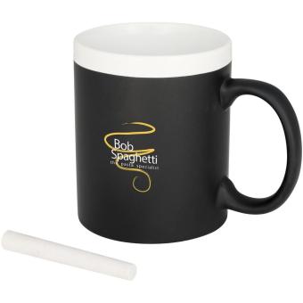 Chalk-write 330 ml ceramic mug White