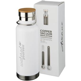 Thor 480 ml copper vacuum insulated water bottle White