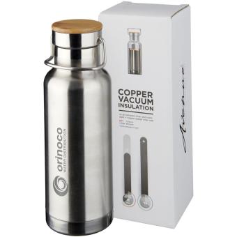 Thor 480 ml copper vacuum insulated water bottle Silver