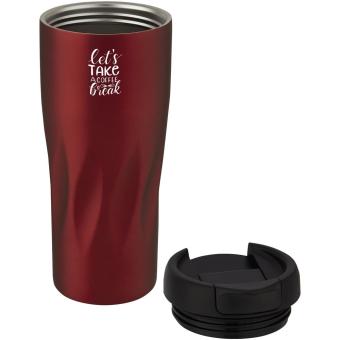 Waves 450 ml copper vacuum insulated tumbler Red