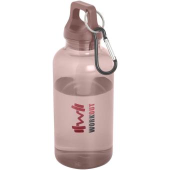 Oregon 400 ml RCS certified recycled plastic water bottle with carabiner Slate pink
