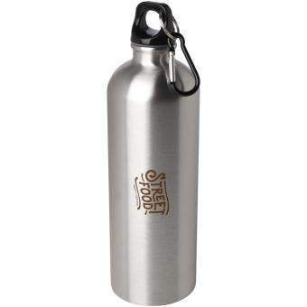 Oregon 750 ml RCS-zertifizierte, einwandige Trinkflasche aus Edelstahl mit Karabinerhaken Silber