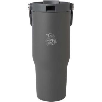 Bronx 900 ml RCS recycled stainless steel copper vacuum insulated tumbler with dual function lid Convoy grey