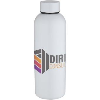 Spring 750 ml RCS-zertifizierte einwandige Sublimation Trinkflasche aus recyceltem Edelstahl Weiß
