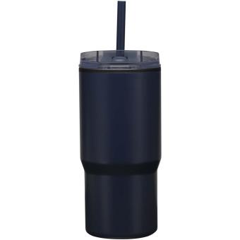 Westin 540 ml RCS recycled double wall insulated tumbler with straw Navy