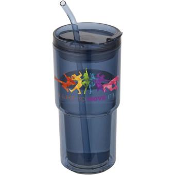 Archer 480 ml double wall plastic tumbler Ocean
