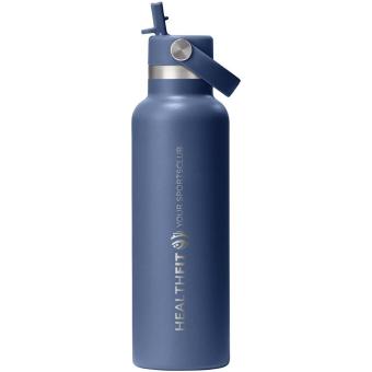 Hydro Flask Standard Mouth 621 ml insulated stainless steel water bottle Corporate blue