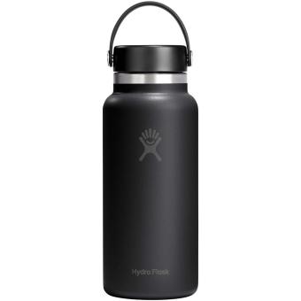 Hydro Flask Wide Mouth 946 ml insulated stainless steel water bottle Black