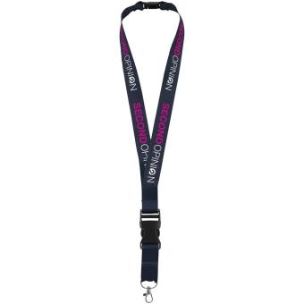 Yogi lanyard detachable buckle break-away closure Navy