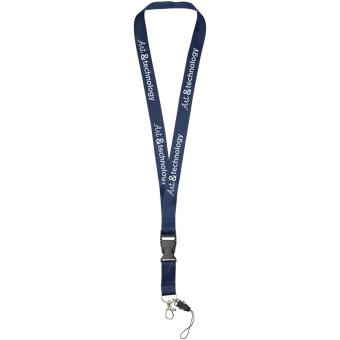 Sagan phone holder lanyard with detachable buckle Navy