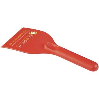 Chilly large recycled plastic ice scraper Red