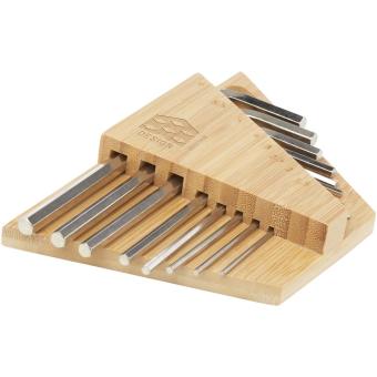 Allen bamboo hex key tool set Nature