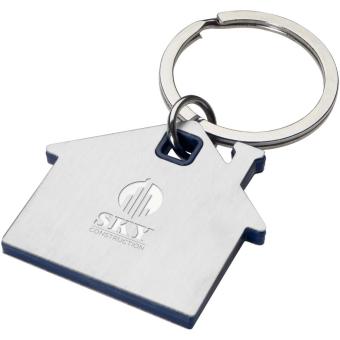 Nook house-shaped keychain Aztec blue