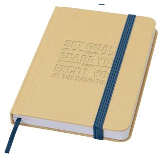 Reed A6 recycled hard cover notebook with plain pages Ocean