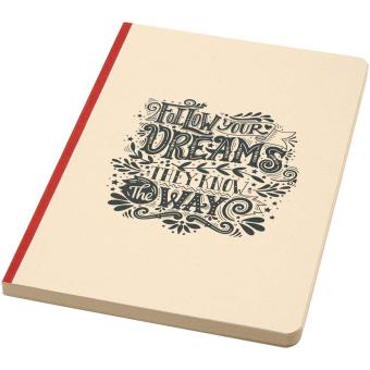 Liliana A5 sugarcane and RPET soft cover notebook Brick