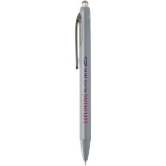 Glen RCS recycled bi-injected ballpoint pen (blue ink) Convoy grey