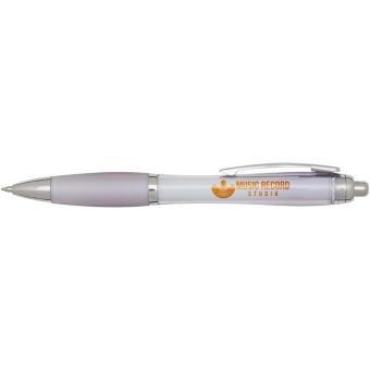 Nash RCS recycled plastic ballpoint pen with coloured barrel and grip (black ink) Lilac