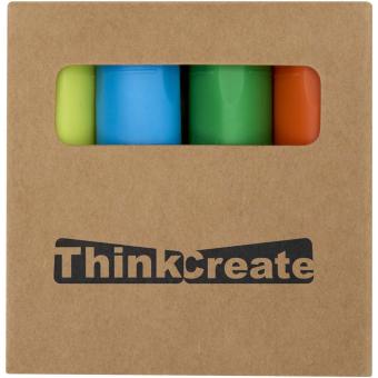 Mini recycled plastic highlighter set Multicolor