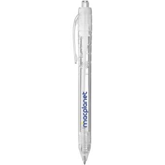 Vancouver recycled PET ballpoint pen (black ink) Transparent