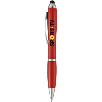 Nash Stylus Kugelschreiber mit farbigem Griff und Schaft Rot