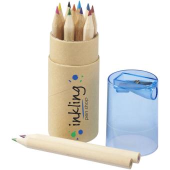 Hef 12-piece coloured pencil set with sharpener Aztec blue