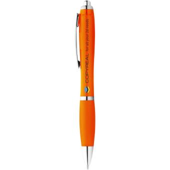 Nash Kugelschreiber mit farbigem Schaft und Griff (blaue Mine) Orange