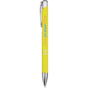 Moneta aluminium click ballpoint pen (blue ink) Yellow