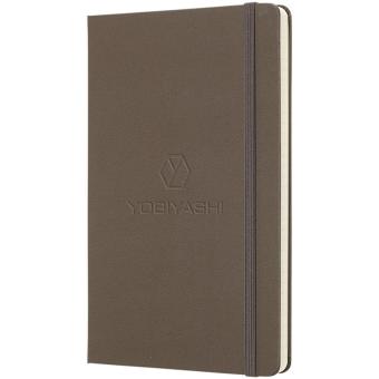 Moleskine Classic L hard cover notebook - ruled Brown gray