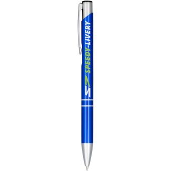 Moneta anodized aluminium click ballpoint pen Aztec blue