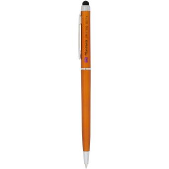 Valeria ABS ballpoint pen with stylus Orange