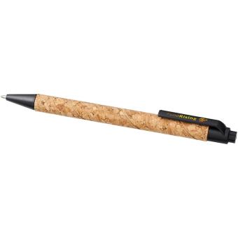 Midar Kugelschreiber aus Kork und Weizenstroh, natur Natur,schwarz