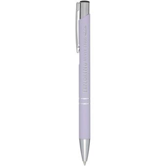 Moneta soft touch ballpoint pen (black ink) Lilac