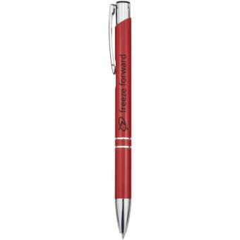 Moneta aluminium click ballpoint pen (black ink) Red