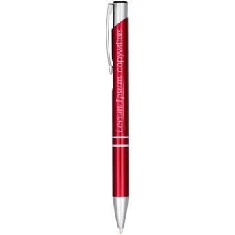 Moneta anodized aluminium click ballpoint pen Red