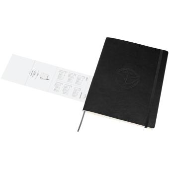 Moleskine soft cover 12 month weekly XL planner Black