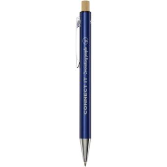 Cyrus recycled aluminium ballpoint pen (blue ink) Navy