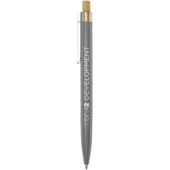 Nooshin Kugelschreiber aus recyceltem Aluminium (blaue Mine) Grau