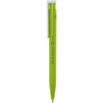 Unix recycled plastic ballpoint pen (black ink) Apple green