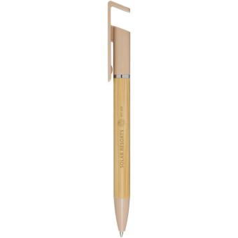 Delfina phone holder pen (blue ink) Oatmeal