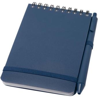Thalaasa A6 Hardcover Notizbuch aus Ocean Bound Kunststoff mit Kugelschreiber (schwarze Mine) 