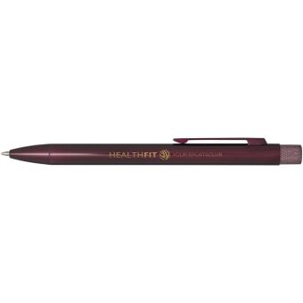 Beatriz recycled brass ballpoint pen (blue ink) Burgundy