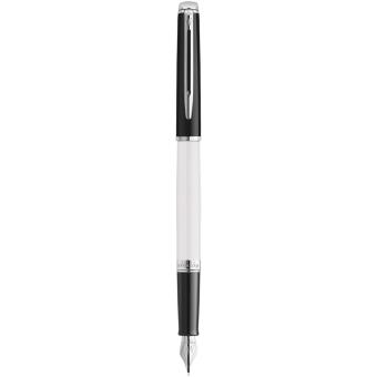Hemisphere colour blocking fountain pen with palladium trim (blue ink) 
