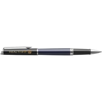 Waterman Hemisphere Color-Block Tintenroller mit Palladiumbeschichtung (schwarze Mine), blau Blau,schwarz